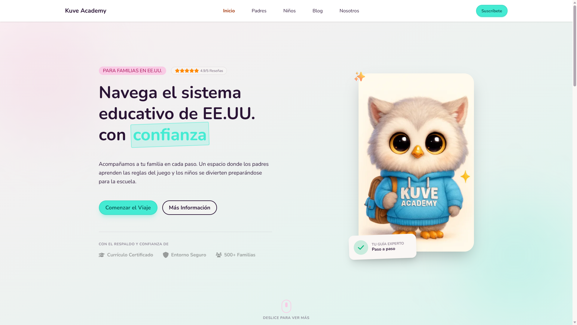 Kuve Academy - Landing Page